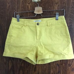 Yellow shorts